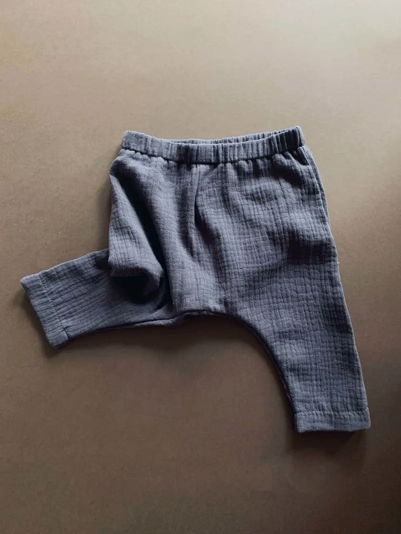 Muslin Baggy Pants | Charcoal