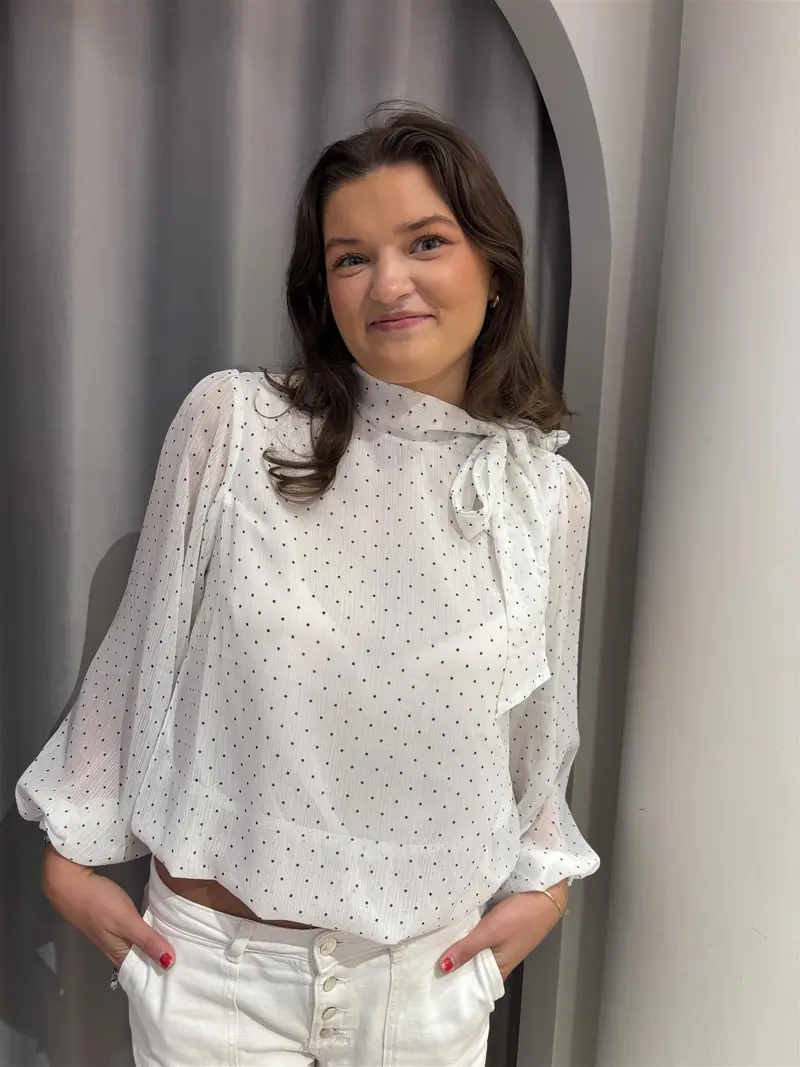 NEO NOIR Dorellie Dot Blouse