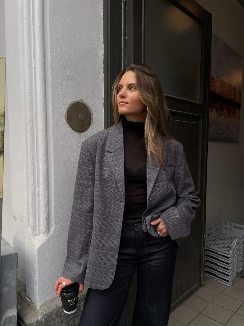 Nivanne blazer - grey check
