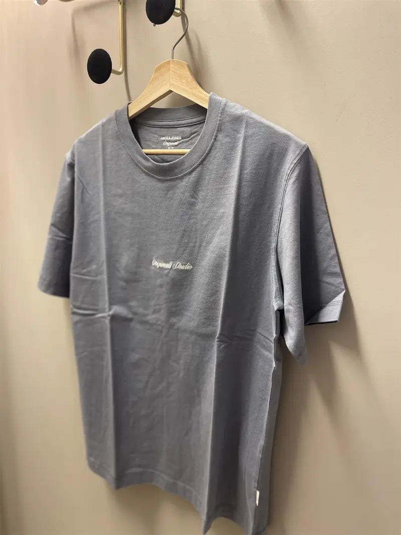 Norrebro EMB Tee Crew Neck Lyseblå