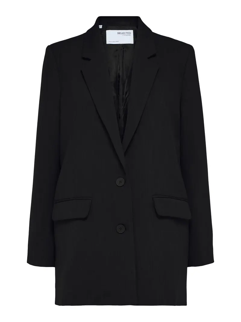 Rita relaxed blazer - black