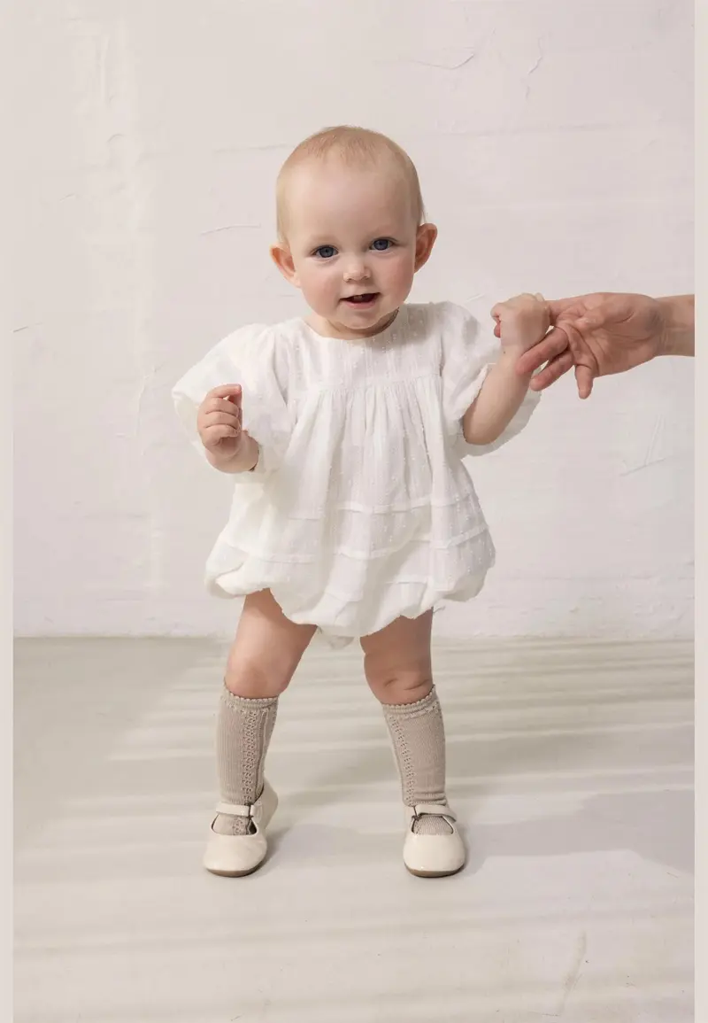 Romper Ritona Gauze White