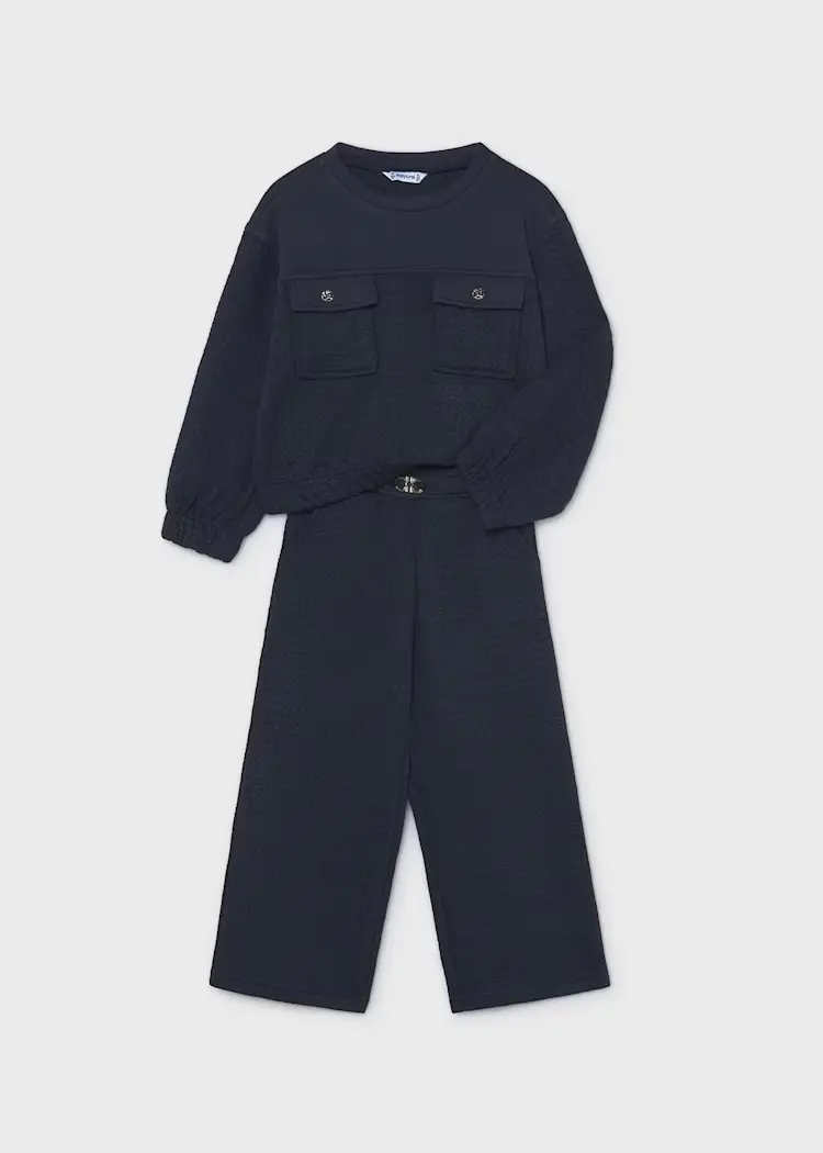 Sett 2-Deler Tracksuit Padded Navy