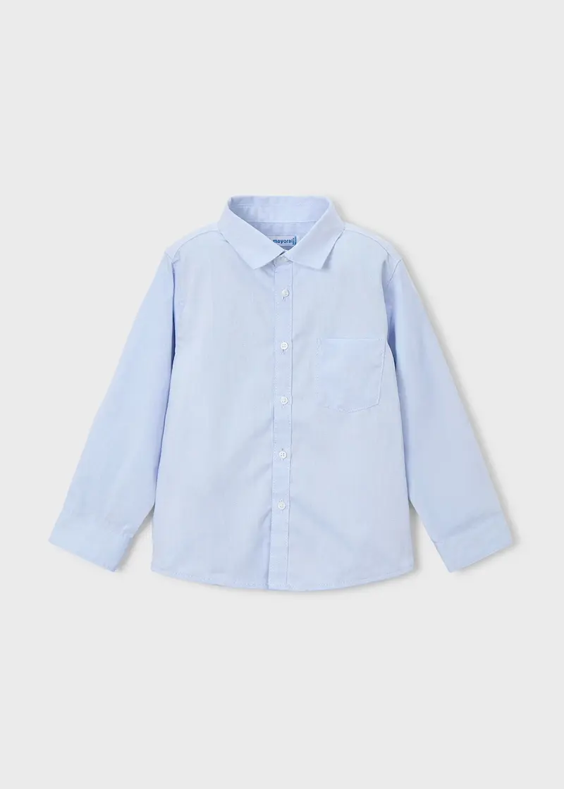 Skjorte Basic Button Down Light Blue