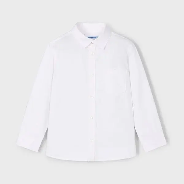 Skjorte Basic Button Down White