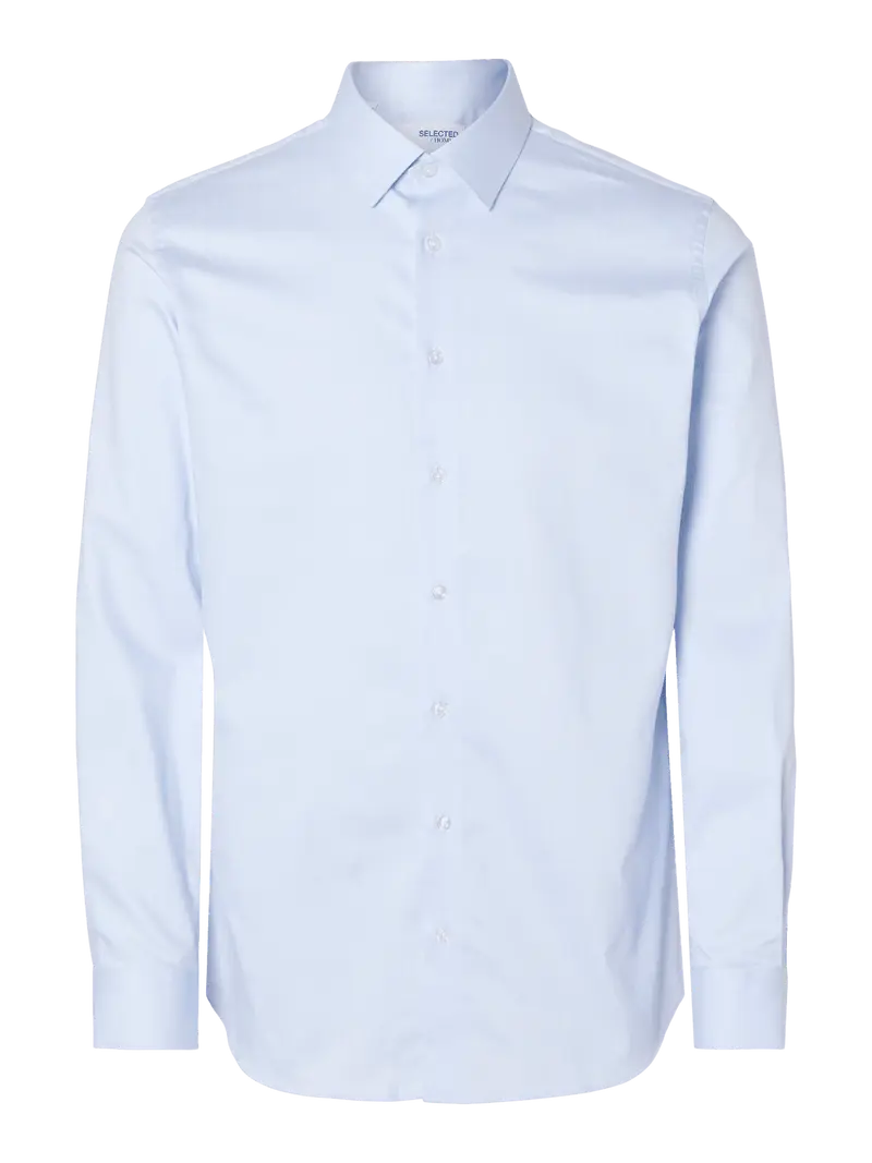 Slim performance skjorte - light blue