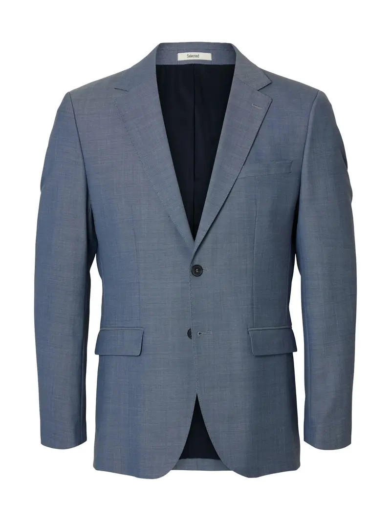 Slim theo ull blazer - light blue