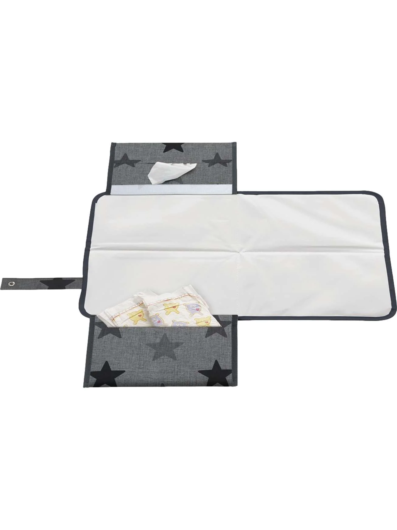 STELLEMATTE MED OPPBEVARING - GREY