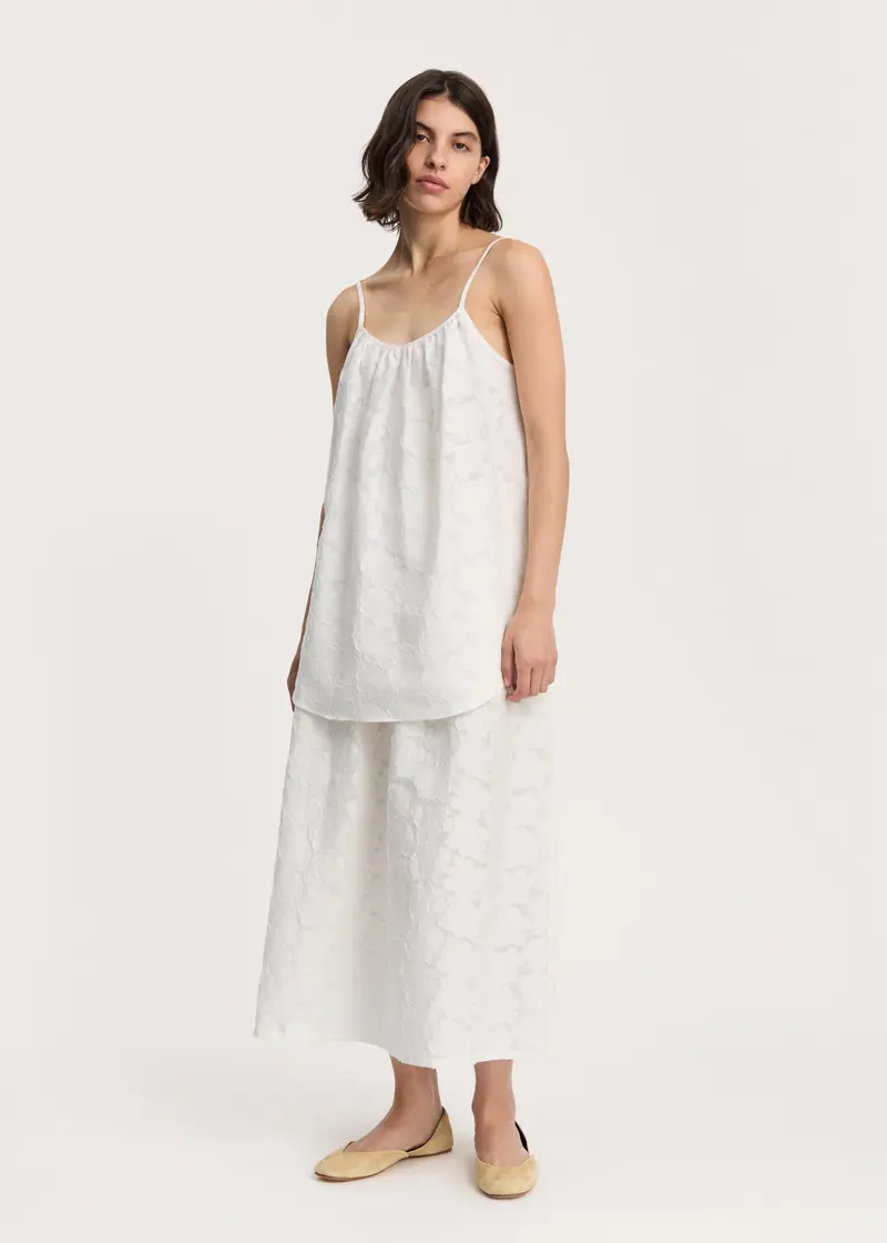 Strap Top Laceflower | White