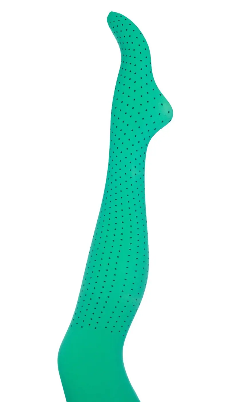 Tights Polka Greens