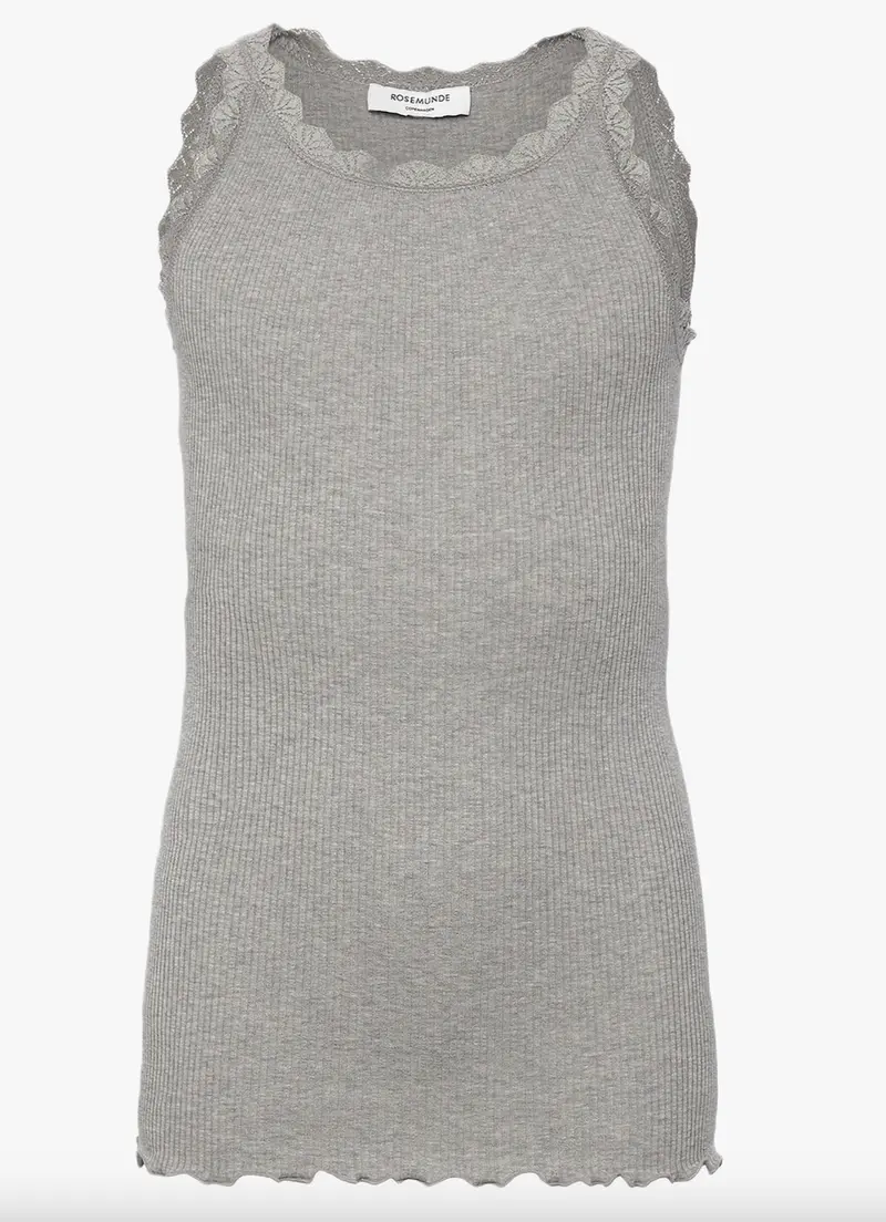 Top Balta SL Regular Lace Light Grey Melange