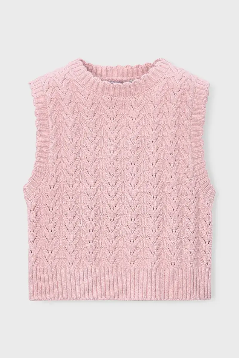 Vest Knitting Pastel Mix