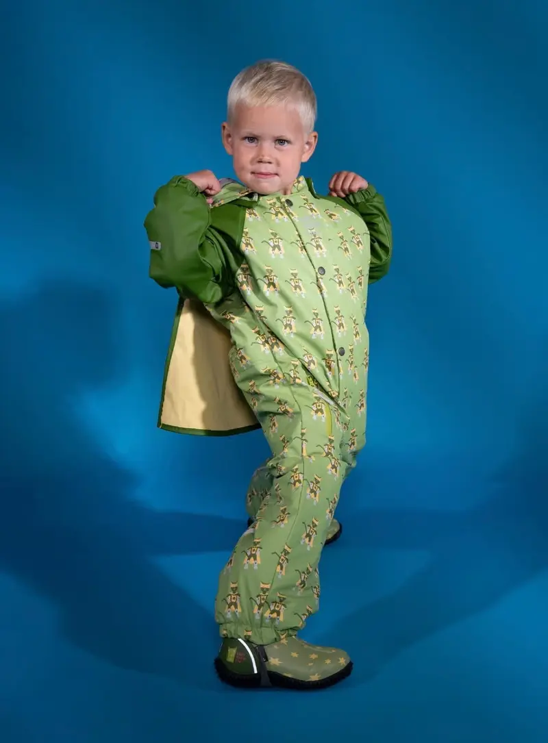 Vinterregndress Slaps Superhelt Supergrønn