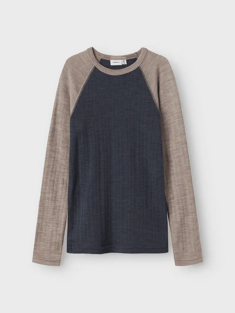 WANG ULL NEEDLE GENSER SOLID - Ombre Blue