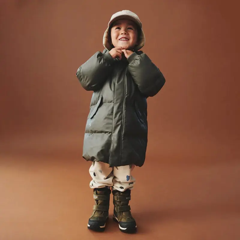 Wheat Puffer Jacket Coast winter forest