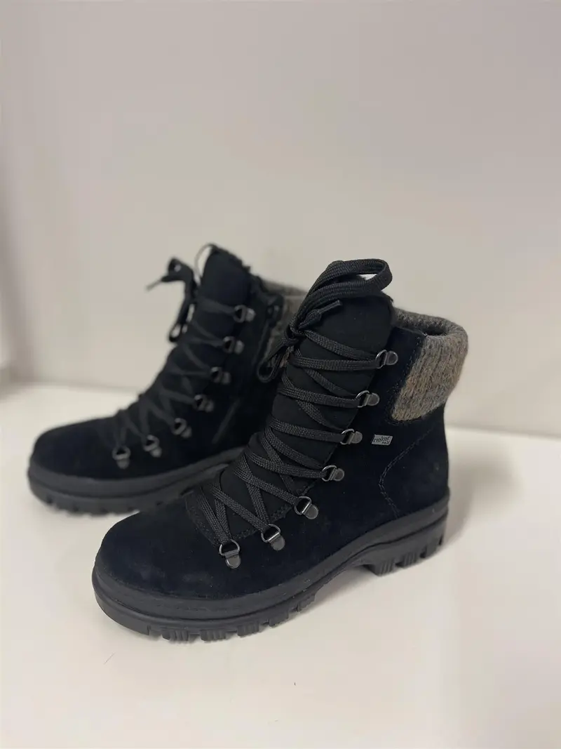 Winter Boots med Brodder Sort