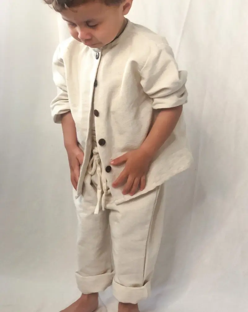 Woven Cotton Jacket | Bone