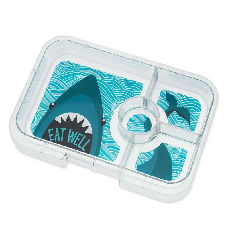 Yumbox Insert Tray - Tapas Tray - 4 compartments - Shark